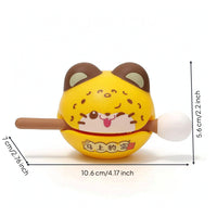 Wooden Aquatic Creature Toy with Striker Compact Hand-Held Toy for Adults