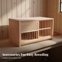 Pigeon Pairing Cage Removable Divider Pigeon Pairing Cage Pull-out Tray for Aviary, Balcony