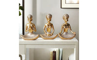 Gold Meditation Figurines