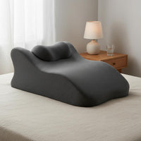 Non-Slip Bottom Prone Sleeping Pillow Removable Washable Cover Stomach Sleeping Pillow Skin-Friendly Ergonomic Phone Viewing Cushion Breathable Textile for Massage