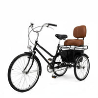 Contoured Bike Seat with Backrest Stitched Backrest Saddle Universal Fit Leather-Look Saddle Seat