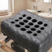 Ventilation Holes Salon Wash Station Headrest Gold-Tone Perforated Headrest Cushion for Shampoo Bed
