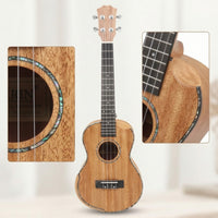 Acoustic Ukulele with Armrest Four-String Tenor Ukulele Warm Stringed Instrument Smooth for Beginners, Practice