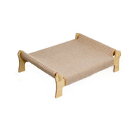 Cat Bed Summer Rattan Hammock Removable Washable Lounge Chair Elevated Camp Bed for Cats