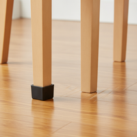XinHuiYang 20x20mm Square PVC Soft Furniture Leg Caps, Non-Slip Wear-Resistant Table Chair Feet Covers