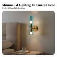 Minimalist Design LED Wall Light Designer Design Modern LED Wall Light Long-Lasting Construction Modern Bedside Lamp for Interior Designers, Homeowners, Hotel Owners, Dining Room, Hallway, Staircase, Office