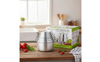 7 Pieces Soup Pot Set Heavy Duty Aluminum Pot Set Kitchenware for Kitchen