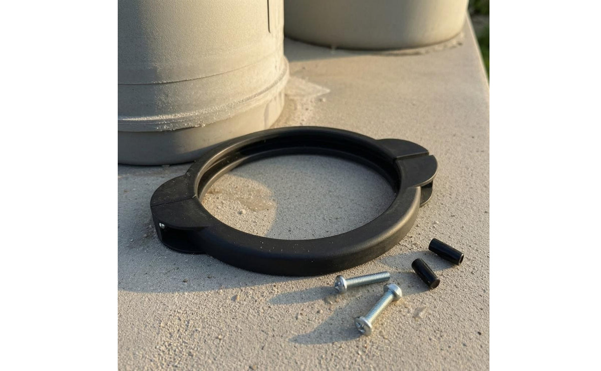Above-Ground Pool Sand Filter Pump Clamp Wear-Resistant Pool Filter Flange Clamp Replacement Part Stainless Steel Screws