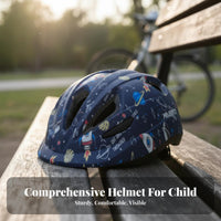 Child S Bike Helmet Shock Resistant Versatile Safety Helmet Youngster Scooter Safety Gear Shock-Absorbing Long-Lasting Hard
