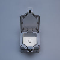 Waterproof Enclosure Clear Socket Cover with Flip-up Lid Guard Outlet Guard for Patio
