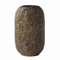 Tabletop Vase Hand-Crafted Vase with Textured Surface Handmade for Cabinet
