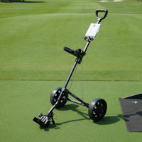 Portable Golf Cart with Straps Lightweight Golf Walking Cart Space-Saving Long-Lasting for Practice Rounds
