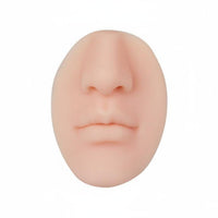 Soft & Flexible Silicone Nose Mouth Model Reusable Lip Tattoo Practice Skin Easy to Clean for Beginners, Students, Display