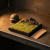 Miniature Diorama Base Green Grassy Grassland Diorama Base Stony Ruins Miniature Scene Base