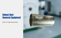 Handheld Electric Rust Remover for Marine Use, Flexible Shaft, Heavy Duty, Deck Cleaning Tool