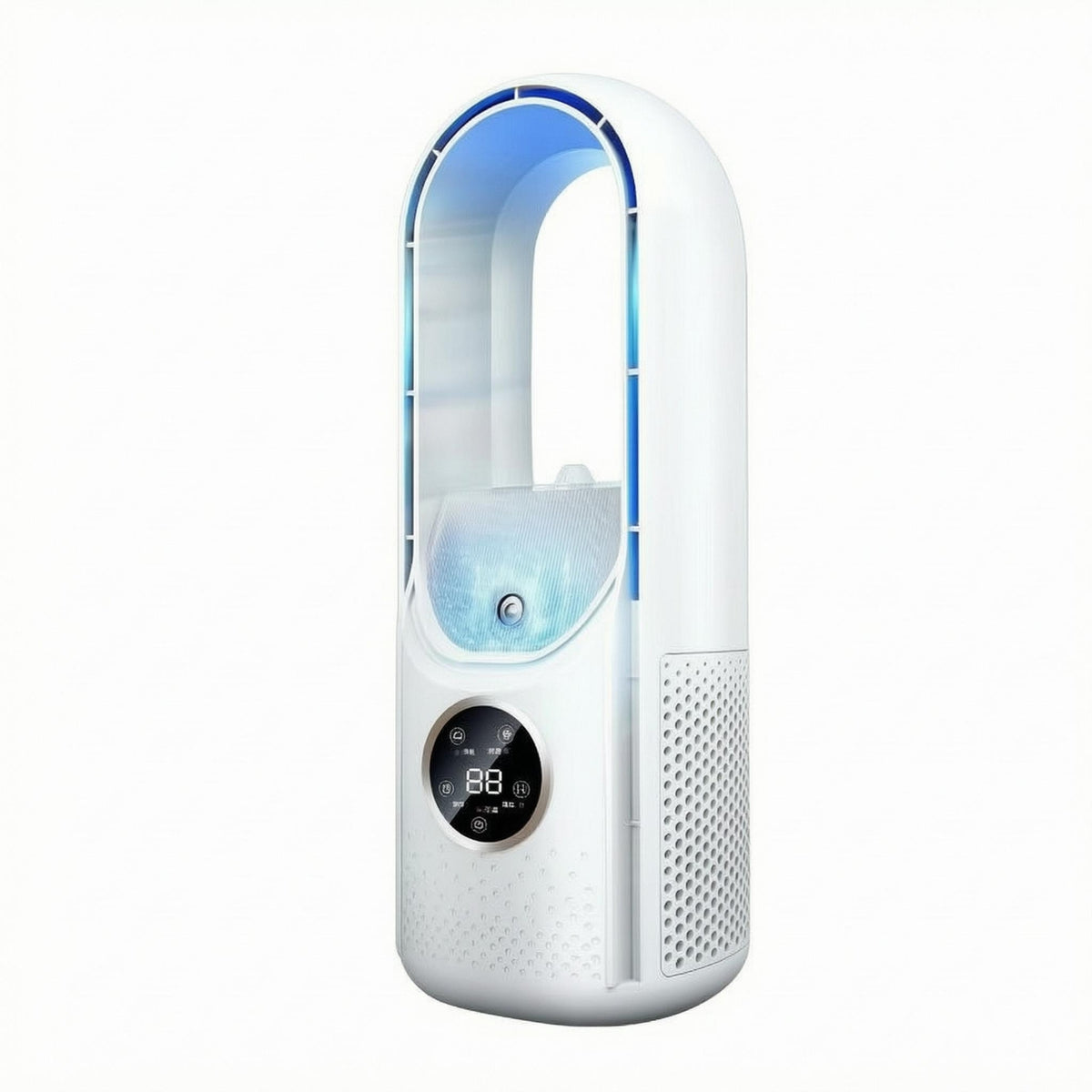 Bladeless Spray Fan Perforated Air Outlets Desktop Humidifying Ventilation zoneSaving Home Design Appliance