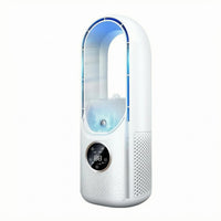 Bladeless Spray Fan Perforated Air Outlets Desktop Humidifying Ventilation zoneSaving Home Design Appliance