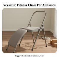 Multi-Functional Mind-Body Practice Inversion Chair Stretching Aid Mind-Body Practice Inversion Bench Stable Design Backbend Assist Stool Heavy Duty for Beginners, Seniors, Home Gym