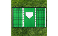 Baseballs Batting Mat Grid Markings Baseballs Strike Area Zone Mat Non-Slip Sports Gear