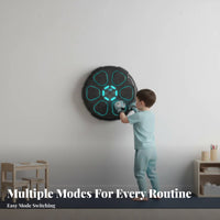 Music Boxing Machine Connectivity up Boxing Adjustable Speed Modes Smart Punching for Beginners, Home Gym, Workout