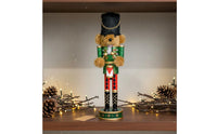 Bears Nutcracker Collectible Glitter Drum Nutcracker Holiday Decor for Party
