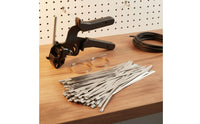 Stainless Steel Cable Tie Tool Easy to Use Cable Tie Tightening Pliers single-Hand for Wire Management, Electrical Work