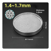 Zinc Alloy Screw Sorting Tray 116 Mm Perforated Screw Tray Sturdy Small Parts Organizer Easy to Clean
