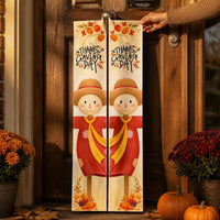 Thanksgiving Fall Harvest Porch Sign Banner Set for Holiday Party Decoration
