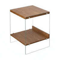 Modern Design Floating Drawer Nightstand Transparent Sides Bedside Table Space-Saving Bedroom Furniture Ample Storage for Apartment Dwellers, Interior Design Enthusiasts, Homeowners, Small Areas, Living Room, Hallway, Office