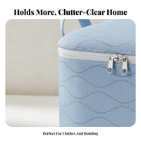 Large Textile Storage Bag High-Capacity Foldable Storage Bag Closure Ed Textile Tote Odorless Foldable Clothes Bin Double