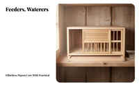 Pigeon Breeding Box Removable Divider Wooden Pigeon Cage Sturdy and Solid Lumber Fowl Hutch