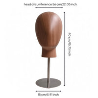 Mannequin Head Stand Stainless Steel Hat Mannequin Head Round Base