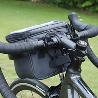 Wear-Resistant Two-Wheeler Handlebar Bag Mesh Side Pocket Scooter Handlebar Bag Transparent Top Panel Cycling Gear Press Screen Window