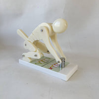 Articulated Lifting Figure Model with Base Jointed Lifting Posture Instructor Correct Ergonomic Model with Base Desktop for Ergonomics Classes, Fitness Instruction