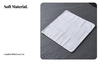 6 Pieces Blank DIY Handkerchief Reusable White Cotton Handkerchief for Crafters