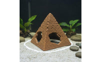 Pyramid Aquatic Hideout Realistic Design Cichlid Stone Cave Cichlid Hiding Stone Natural Look Aquatic Habitat Breeding Cave
