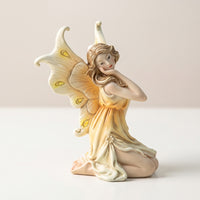 Kneeling Fairy Statue Whimsical Fairy Figurine with Appendages Elegant Ornament for Gardeners, Collectors, Bonsai