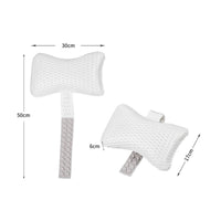 Bone Shaped Bath Pillow Breathable Bath Pillow with Suction Cups Quick Drying for Adults, Bathtub, Soaking Tub