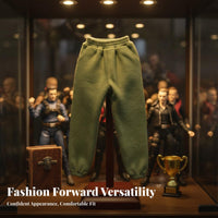1/6 Scale Sweatpants Trendy Design 1/6 Scale Doll Clothes Realistic Look 12 Inch Action Figure Clothes for Collectors, Customizers, Dioramas