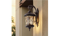 European Outdoor Wall Light Vintage Wall Lantern Rustproof Exterior Porch Light for Patio