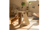 Cat Scratching Tree with Perch Modern Feline Furniture with Scratching Posts Floor-Standing Play House Cats, Living Room