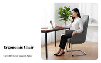 Ergonomic Design Sled Base Guest Chair assistance Padded Sled Base Chair Easy to Clean Conference Seat sturdy Duty for Students, Clients, Patients, Study Room, Lobby