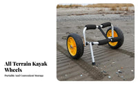 Foldable Boat Carrier Portable Kayak Cart Foldable Watercraft Carrier Sturdy Duty Paddle Board Transport Wheels Multi-Use