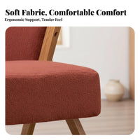 Upholstered Single Sofa Nordic aesthetic Lounge Chair Minimalist Design Comfortable for Homeowners, Bedroom