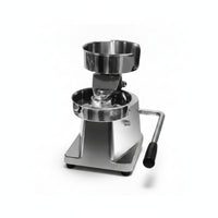 Heavy-Duty Hamburger Patty Press Machine Lever-Operated Manual Patty Press Countertop Food Prep Tool Brushed Silver