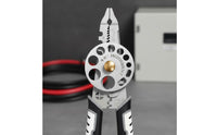 Industrial Grade Wire Stripper Pliers Rotating Wheel Wire Stripping Pliers Multi-Function Hand Tool Ergonomic Handle for Electricians, Wiring Work, Electrical Repair