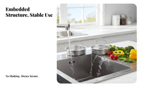 Sink Drain Strainer with Handle Easy to Clean Kitchen Sink Drain Strainer Stainless Steel Food Catcher Rustproof Long-Lasting