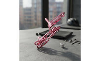 Aluminum Alloy Single Speed Chain Tensioner CNC Machined Twin Pulley Chain Tensioner Automatic Tensioning Drivetrain Part Lightweight Hollow Design for Cyclists