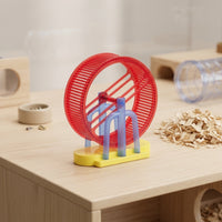 Electric Simulation Pet Toy Slatted Exercise Wheel Blue Stand