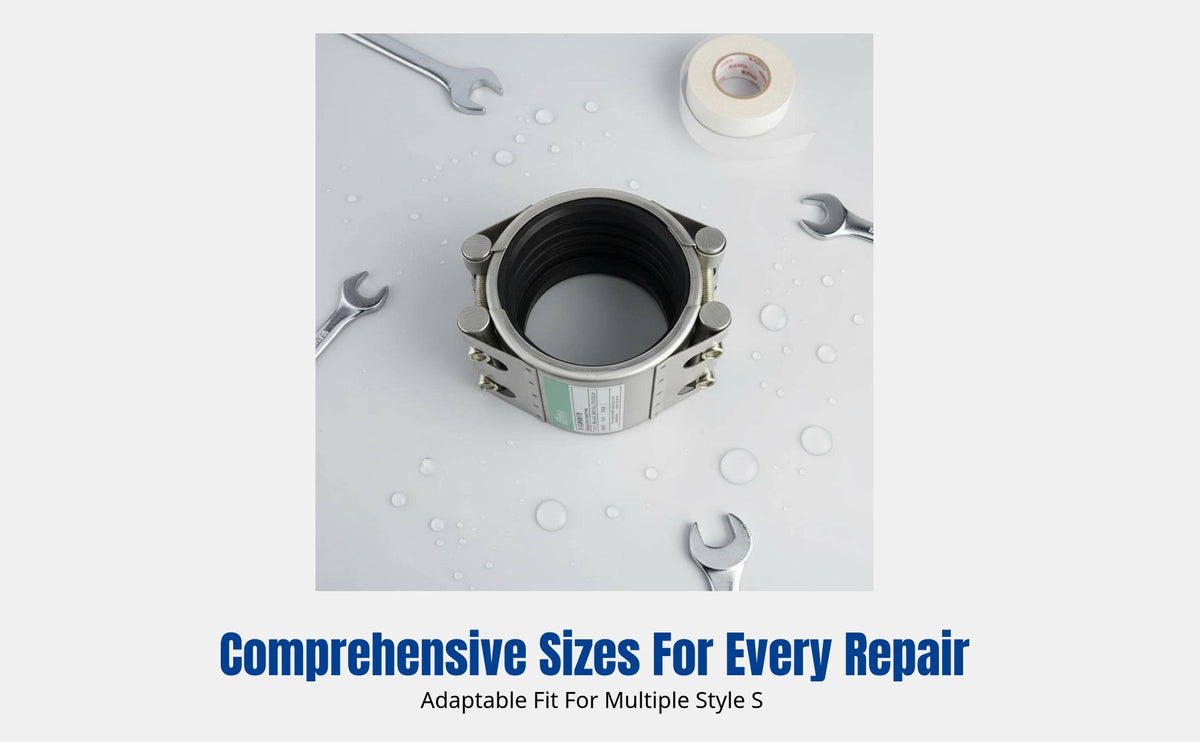 304 Stainless Steel Connector, Double Leak Repair Coupling, Water Joint, Polished Finish